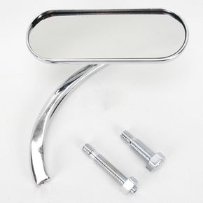MINI OVAL MIRROR CHROME RIGHT
